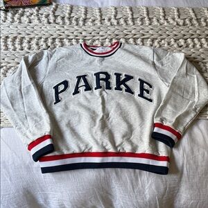 PARKE Women's Crew Neck Sweatshirt - Gray